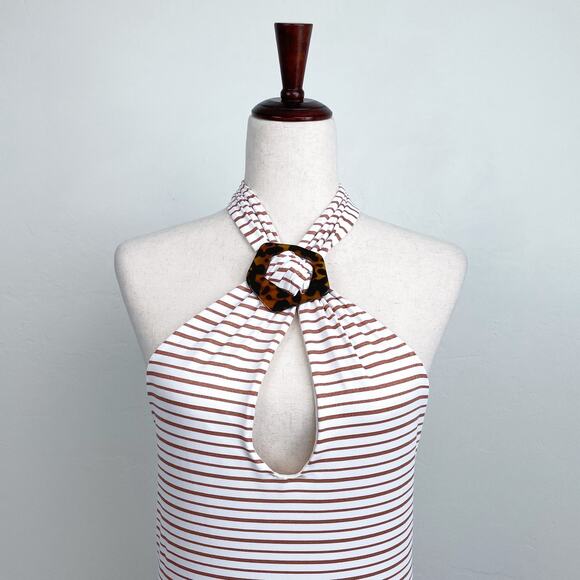 Tularosa Tasya Halter Backless Swim Cover-Up Mini Dress NWT - Picture 5 of 10